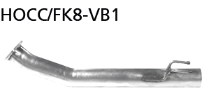 Bastuck Verbindungsrohr für Honda Civic FK8 Type R ab Bj. 2017-