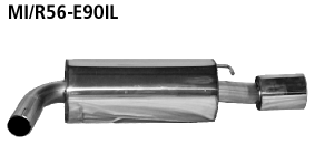 Bastuck Endschalldämpfer LH mit Einfach-Endrohr 1 x Ø 90 mm BMW Typ: Mini R56 Cooper Clubman