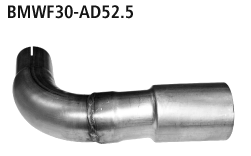 Bastuck Verbindungsrohr zur Montage der Endschalldämpfer alleine für BMW 3er F30/F31 1.6l Turbo