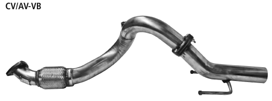 Bastuck Flexibles Verbindungsrohr vorne (nur für 1.6l Benziner) für Chevrolet Aveo