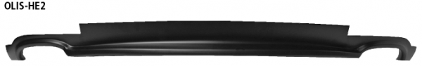 Bastuck Heckschürzen-Einsatz, für 2x Doppel-Endrohr, macht ein Ausschneiden der Original-Heckschürze unnötig. Schwarz matt, lackierfähig Insignia Kombi 4WD