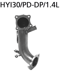 Bastuck Ersatzrohr für Hauptkatalysator (ohne Zulassung nach StVZO) für Hyundai i30 PD 1.0/1.4 T-GDI ab Baujahr 2017-