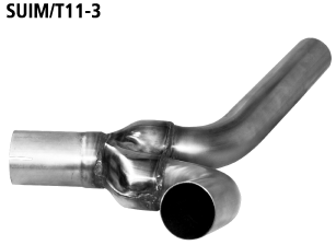 Bastuck Y-Verbindungsrohr für 2 Endschalldämpfer für Subaru Impreza WRX STI Stufenheck (ab Bj. 2011) inkl. Modell 2014