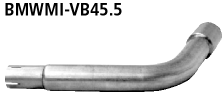 Bastuck Verbindungsrohr Endschalldämpfer auf Serienanlage auf Ø 45.5 mm BMW Typ: Mini R50 Querschalldämpfer