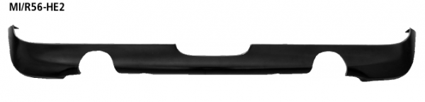 Bastuck Heckschürzen-Einsatz, lackierfähig, mit Ausschnitt LH + RH, für Einfach- Endrohr Ausgang LH + RH für BMW Mini R56 One / Cooper Diesel