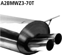Bastuck Endschalldämpfer mit Doppel-Endrohr 2 x Ø 70 mm 316i 1.9l Compact BMW