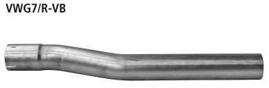 Bastuck Verbindungsrohr Sportkatalysator bzw. Katalysator Ersatzrohr auf Serie oder auf Komplettanlage für Audi S3 V8