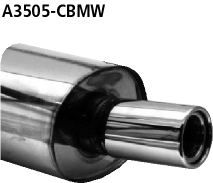 Bastuck Endschalldämpfer mit Einfach-Endrohr 1 x Ø 90 mm BMW Compact E36 BMW Typ: 316i / 318i Compact