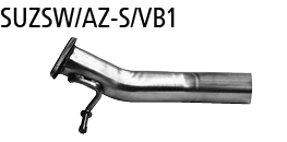Bastuck Verbindungsrohr, vorne für Suzuki Swift AZ Sport ab Bj. 2018-