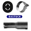 Bastuck Adapter Endschalldämpfer auf Serienanlage auf Ø 55.5 mm Golf 6 (außer 2,0l Turbo)