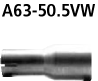 Bastuck Adapter Komplettanlage auf Kat oder Endschalldämpfer auf Serienanlage auf Ø 50.5 mm A4 B6/B7 6 Zyl. 2WD außer Diesel Limousine, Avant (8E) / Cabrio (8H)