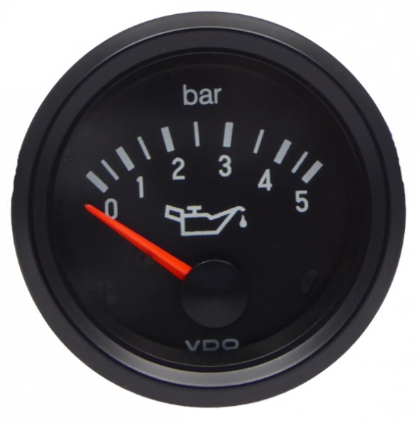 VDO "international" Öldruckanzeige 24V d=52mm bis 5 bar