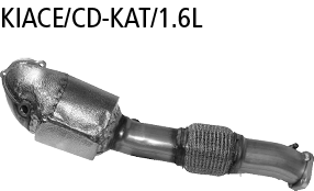 Bastuck Performance Katalysator (ohne Zulassung nach StVZO) für Kia ProCeed CD GT 1.6 T-GDI ab Baujahr 2019-