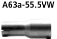 Bastuck Adapter Komplettanlage auf Kat auf Ø 55.5 mm Opel Typ: Zafira II