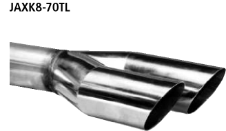 Bastuck Endschalldämpfer mit Doppel-Endrohr 2 x Ø 70 mm links Jaguar Typ: XK8 / XKR