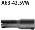 Bastuck 63mm Adapter Endschalldämpfer auf Serienanlage auf Ø 42.5 mm Alfa Romeo Typ: Mito
