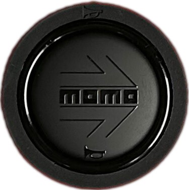 MOMO Hupenknopf Black Edition matt schwarz