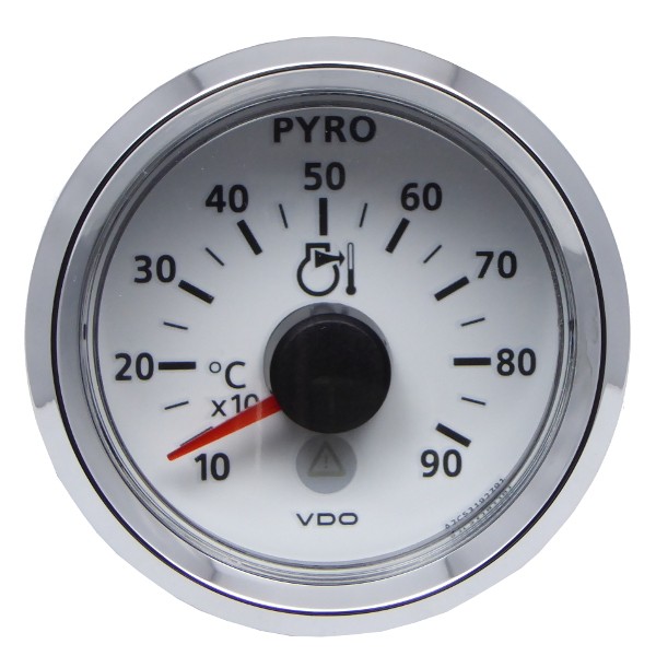 VDO Viewline Temperaturanzeige Abgastemperatur 100°C - 900°C weiss 24V