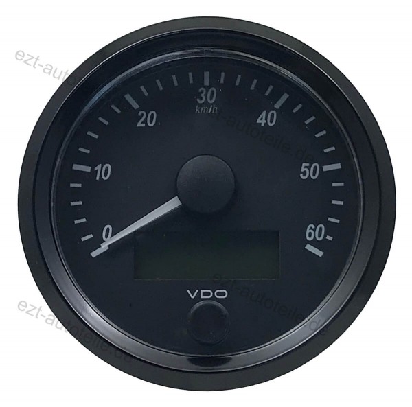VDO Single Viu Tachometer 0 - 60 km/h d= 80mm
