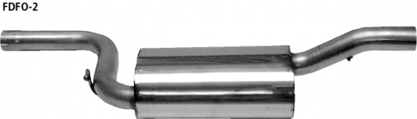 Bastuck Hauptschalldämpfer Ford Typ: Focus 1 Schrägheck 1,4l / 1,6l Zetec