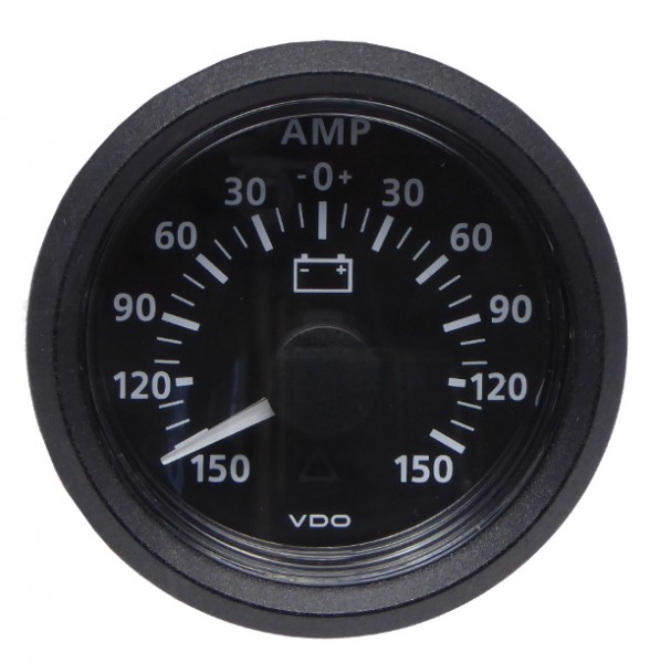 VDO Viewline Amperemeter 150A schwarz
