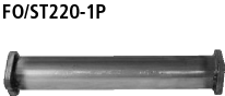 Bastuck Ersatzrohr für Vorschalldämpfer (ohne Zulassung nach StVZO) Volvo Typ: C30 5 Zyl.