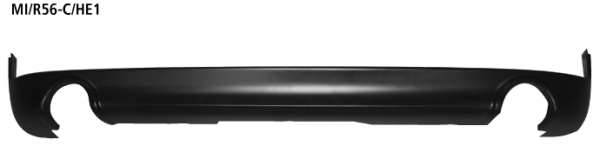 Bastuck Heckschürzeneinsatz, lackierfähig, für Einfach-Endrohr Ausgang LH+RH für BMW Mini R56 Cooper Diesel Clubman