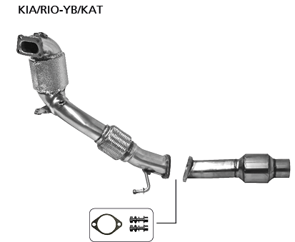 Bastuck Performance Katalysatorkit 200-Zeller mit ECE Zulassung für Hyundai i20 GB inkl. Sport ab Bj. 2017-