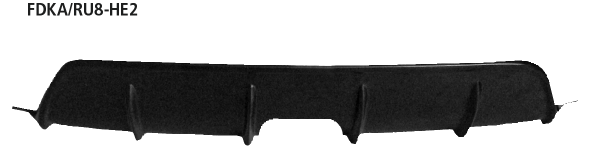 Bastuck Heckschürzenansatz, lackierfähig, für Doppel-Endrohr Ausgang mittig KA Typ RU8 (ab Bj. 2009)