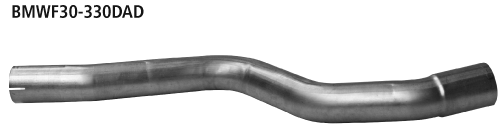 Bastuck Verbindungsrohr zur Montage der Endschalldämpfer alleine für BMW 4er F32/F33/F36 6 Zylinder Diesel (430d Modelle)