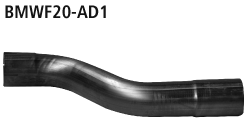 Bastuck Verbindungsrohr zur Montage der Endschalldämpfer alleine für BMW 1er F20/F21 2.0l Turbo