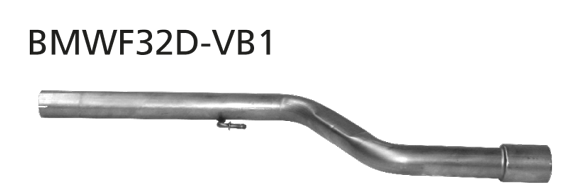Bastuck Verbindungsrohr vorne für BMW 4er F32/F33/F36 4 Zylinder Diesel (außer Facelift) bis Bj. 2015