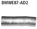 Bastuck Adapter Endschalldämpfer auf Serienanlage BMW Typ: 116i / 118i / 120i ab Bj. 02/2007