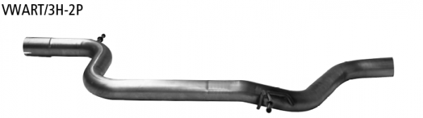 Bastuck Ersatzrohr für Mittelschalldämpfer (ohne Zulassung nach StVZO) für VW Passat B8 TSi Frontantrieb ab 2015-