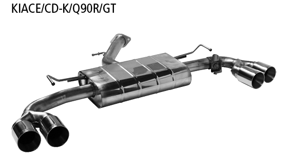 Bastuck Endschalldämpfer mit Doppel-Endrohr mit 2x Ø 90 mm LH+RH (im RACE Look) für Kia Ceed CD GT 1.6 T-GDi ab Bj. 2019-