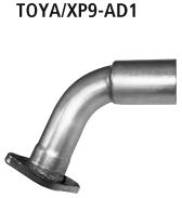 Bastuck Verbindungsrohr Endschalldämpfer auf Serie Toyota Typ: Yaris II Typ XP9 incl. TS