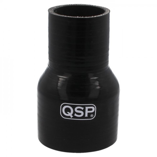 QSP Silikon Reduzierstück gerade d= 48 - 30 mm schwarz