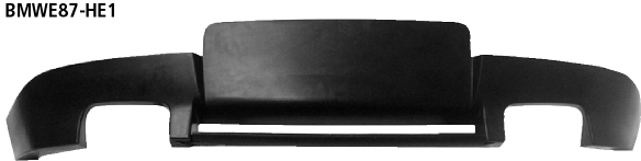 Bastuck Heckschürzen-Ansatz, lackierfähig, mit Auschnitt für 2x Doppel-Endrohr nur für Fahrzeuge ohne M-Heckschürze BMW Typ: 116i / 118i / 120i ab Bj. 02/2007