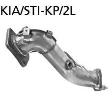 Bastuck Ersatzrohr für Katalysator (ohne Zulassung nach StVZO) für Kia Stinger 2.0l T-GDI ab Bj. 2017-