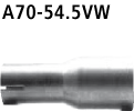 Bastuck Adapter für Komplettanlage auf Serie auf Ø54 mm für Hyundai i30 PD 1.0/1.4 T-GDI ab Baujahr 2017-