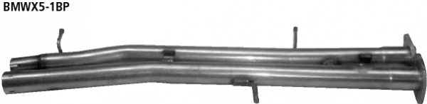Bastuck Ersatzrohr für Vorschalldämpfer (ohne Zulassung nach StVZO) BMW Typ: X5 E53 6 Zyl. Benziner