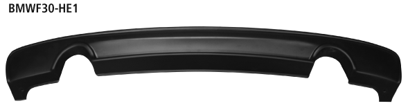 Bastuck Heckschürzeneinsatz, mit Auschnitt für 2 x Einfach-Endrohr für BMW 3er F30/F31 4 Zylinder Diesel (außer Facelift) bis Bj. 2015