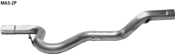 Bastuck Ersatzrohr für Hauptschalldämpfer (ohne Zulassung nach StVZO) Mazda Typ: Mazda 3 Diesel mit Rußpartikelfilter