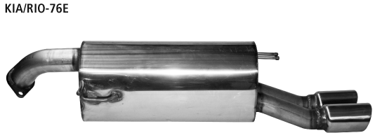 Bastuck Endschalldämpfer mit Doppel-Endrohr, 2 x Ø 76 mm, 20° schräg mit Lippe für Hyundai i20 inkl. Facelift