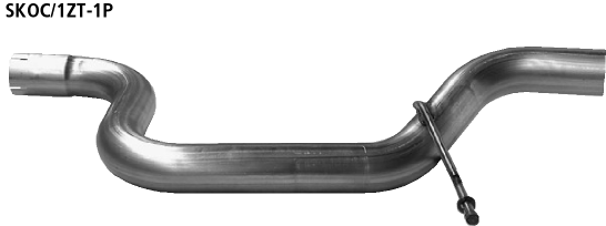 Bastuck Ersatzrohr für Vorschalldämpfer (ohne Zulassung nach StVZO) für Skoda Octavia II 1Z Turbo inkl. RS