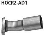 Bastuck Adapter Endschalldämpfer auf Serienanlage Honda CR-Z Hybrid