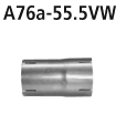 Bastuck Adapter Performance Katalysator / Katalysator-Ersatzrohr auf Serie auf Ø 55.5 mm für VW Golf 7 1.2 TSI 63 KW/ 77 KW (Fahrzeuge mit Verbundlenkerachse)