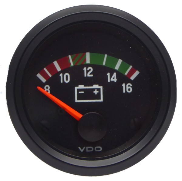 VDO "international" Voltmeter d=52mm 8-16V