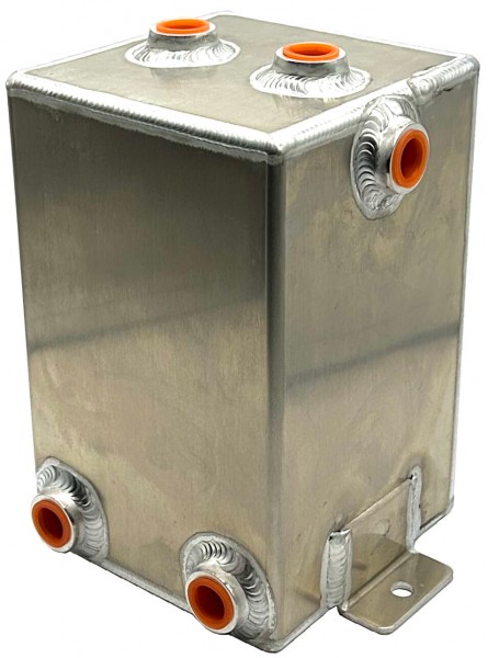 QSP Benzin Catch Tank Aluminium 4 Liter - 6x D08 Anschluss
