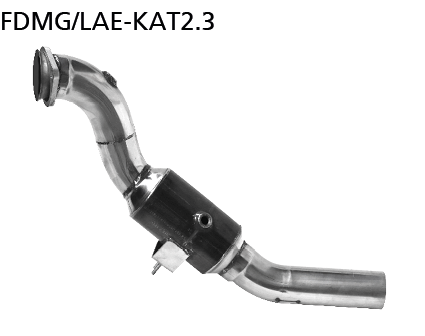 Bastuck Hochleistungs 300 Zeller Doppelkatalysator mit 76mm Rohr (ohne Zulassung nach StVZO ) für Ford Mustang LAE 2.3l Ecoboost ab Bj. 2015-